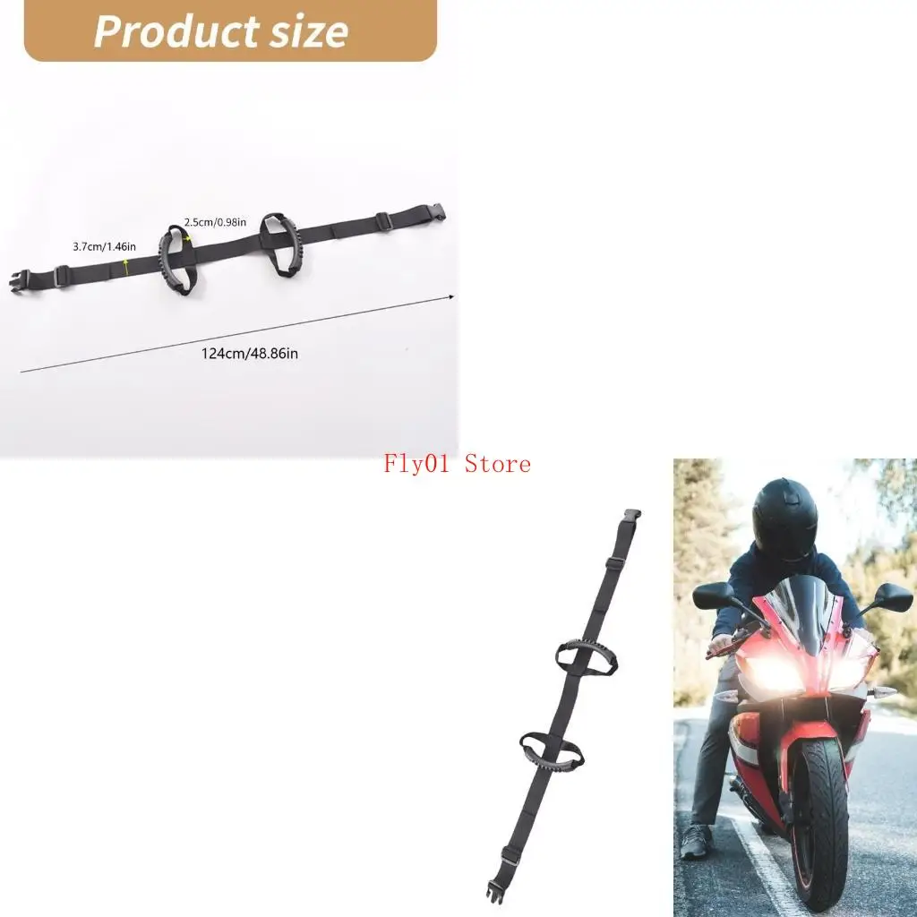 

Motorcycle Rear Seats Passenger Grab Handle Safety Waist Belt for Secure Ride