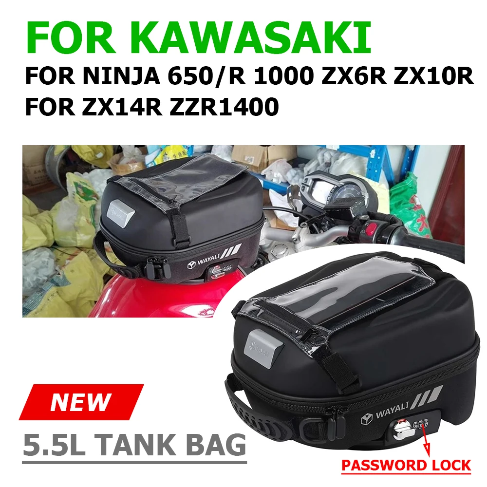 motorcycle-tank-bag-for-kawasaki-ninja-650-r-650r-1000-zx-6r-zx-10r-zx-14r-zzr1400-luggage-tanklock-racing-backpack-accessories