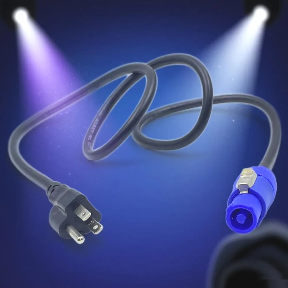 

1M Stage Lighting AC Power Cord US Plug PowerCON Cable Accessory For DMX LED Moving Head Par DJ Audio Equipment Effect Machines