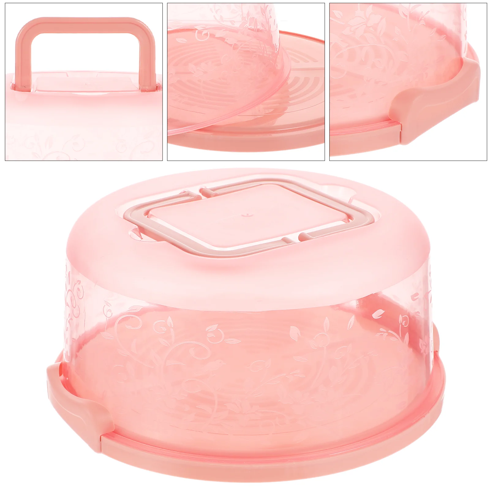 

Cake Box Dessert Container Food Packaging Boxes Round Storage Packing Carrier Muffins