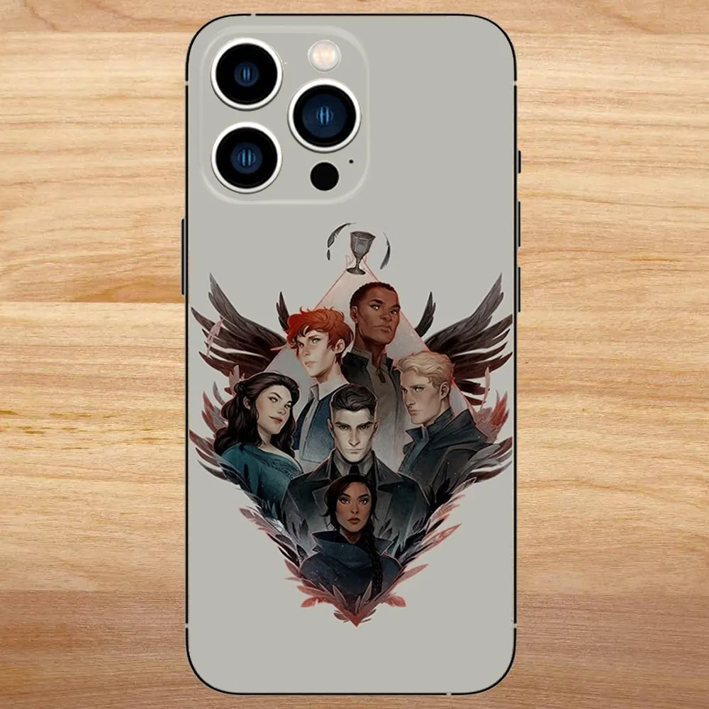 Six Of Crows Phone Case For iPhone15,14,13,12,11,Pro,Max,Plus,Mini,X,XS,XR,8,7,6,S,Plus,SE Soft Black Case