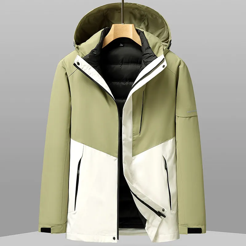 2024 new arrival winter jacket 90% white duck down jackets men,mens fashion thicken windproof warm winter down coat,parkas men