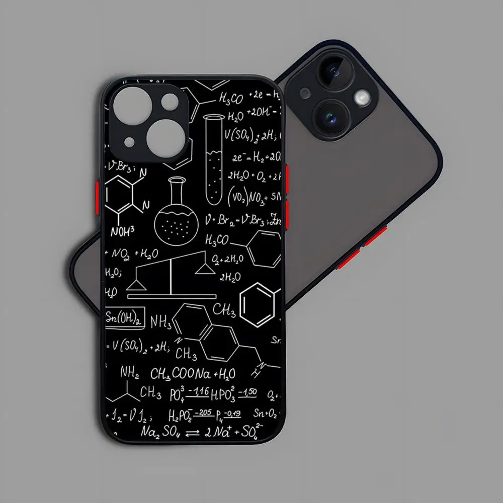 Symbol Math Science Physics Formulas Phone Case Matte Transparent Back For iPhone 15 14 13 12 11 Pro Max X XR XS 7 8 Plus Cover