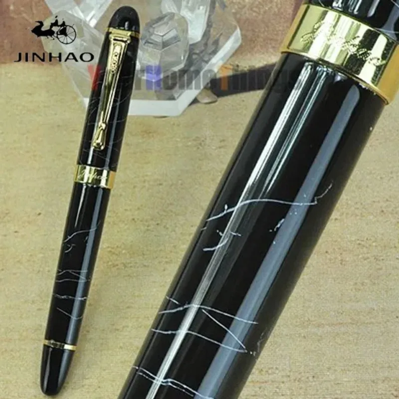 

JINHAO X450 Роскошные синие, красные, розовые, коралловые, черные полосы, высококачественная авторучка, канцелярские принадлежности, школьные и офисные, без коробки