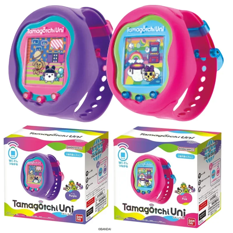 

Original Bandai Tamagotchi Uni Electronic Pet Pix Machine Game Console Color Screen Toys Kawaii Video Game Players Toy Gifts