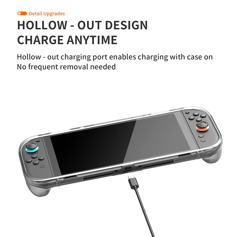 Ergonomische Schutzhülle mit Halterung, sturzsicherer Gehäuseschutz, leichte, weiche Handkonsolenschale als Geschenk für Freunde