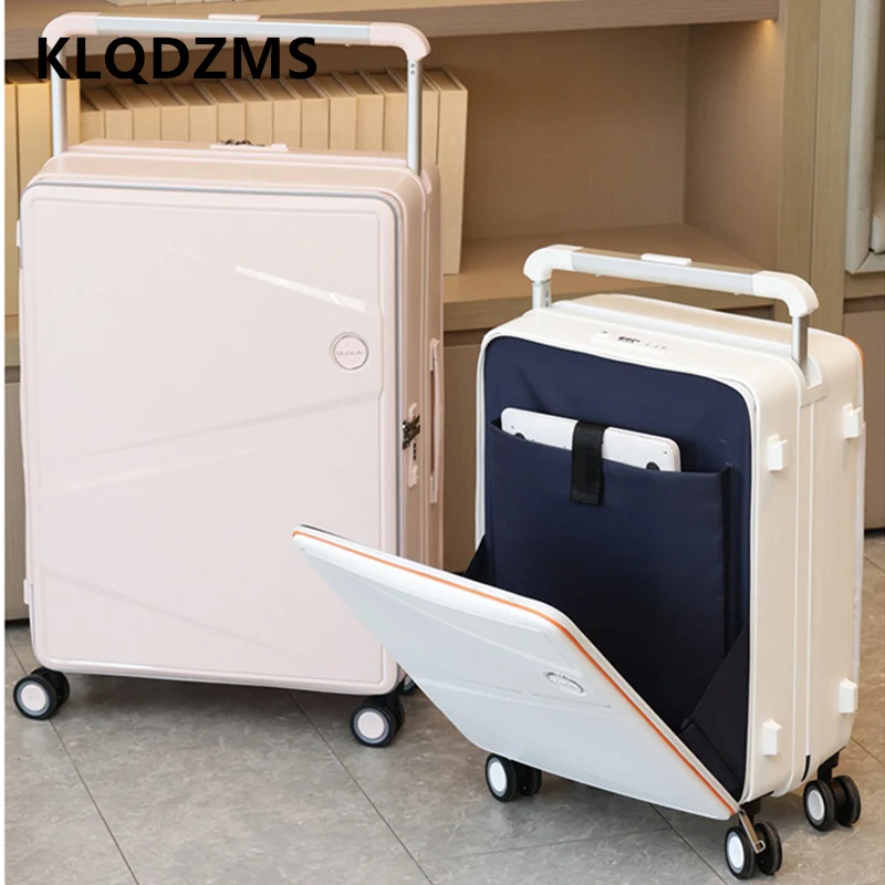KLQDZMS High Quality Suitcase Front Opening Laptop Boarding Case 20