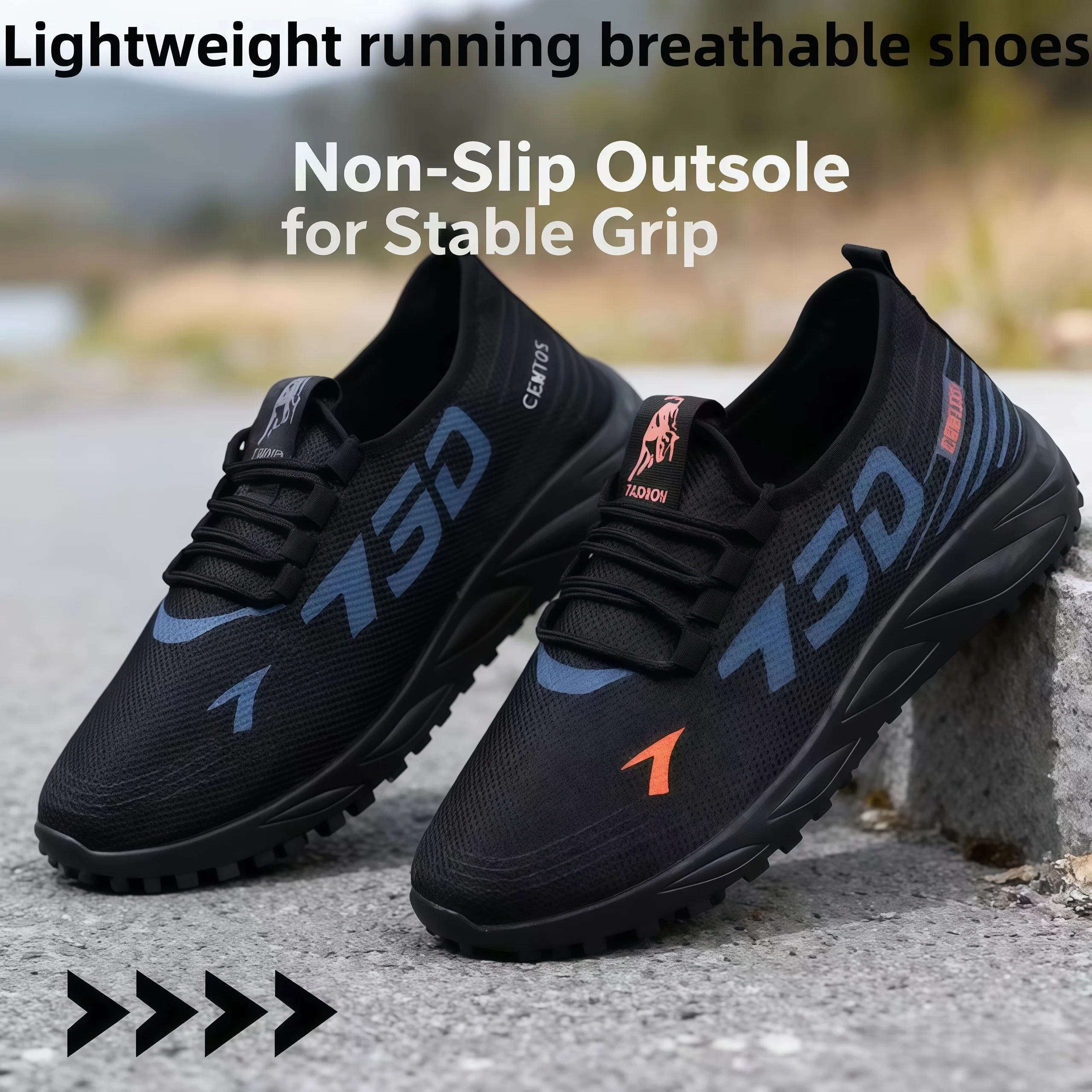 

New style Men's casual lightweight mesh sports shoes summer breathable and cool running shoes anti-slip soles men's sports shoes