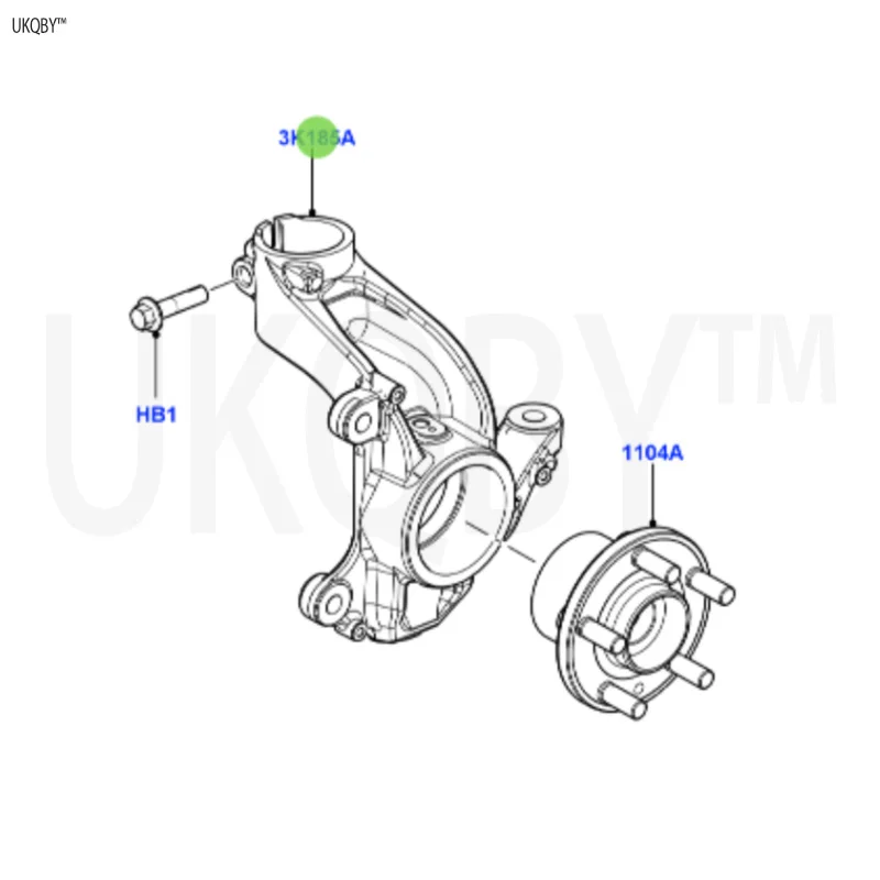 La nd Ro ve r second-generation Freelander 2006-2014 LR006858 steering knuckle - front wheel