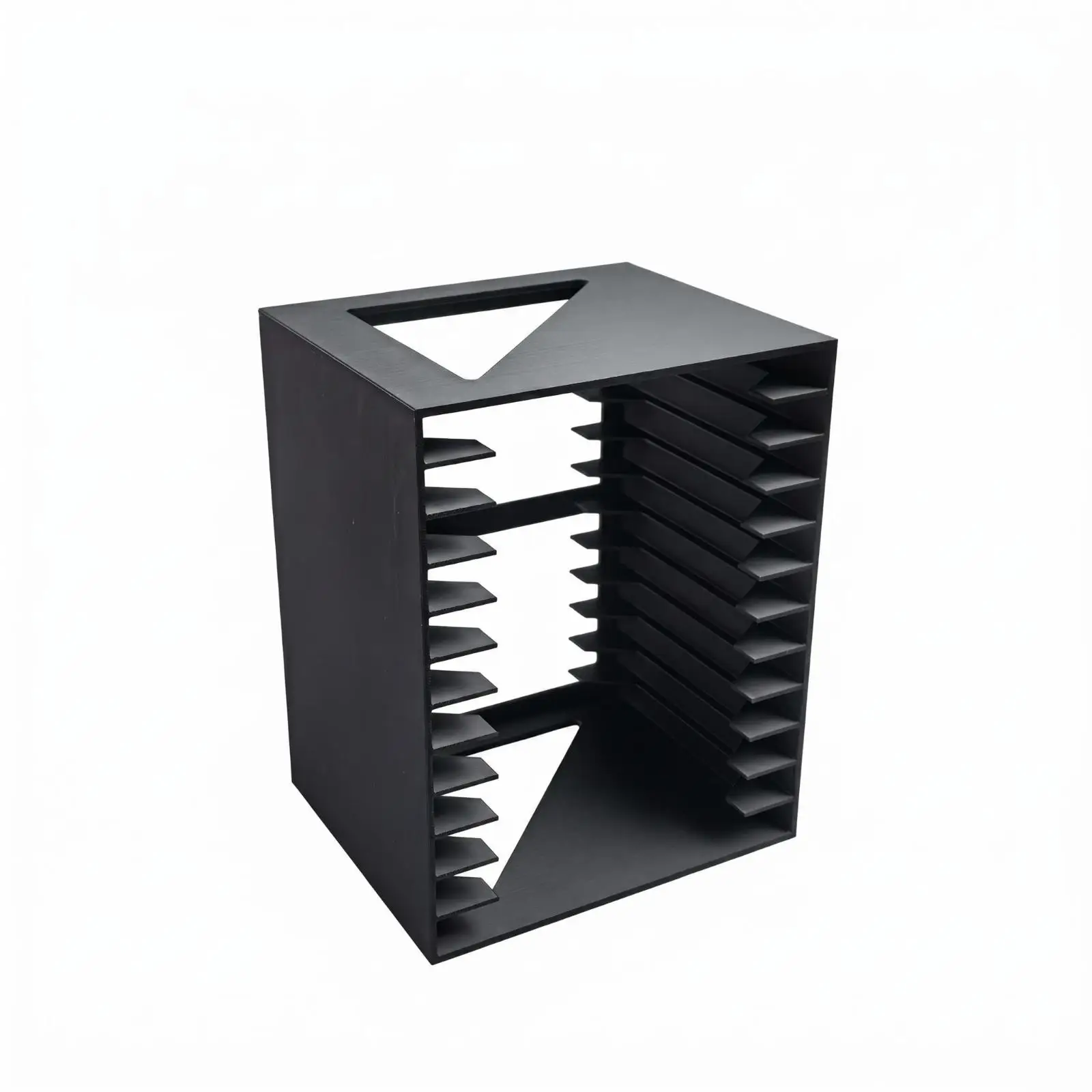 Desktop Cd Organizer Slotted CD Storage Rack Smooth Open-Frame Disc Organizer