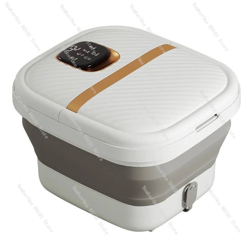 Foldable foot soaking bucket Intelligent electric heating Portable massage