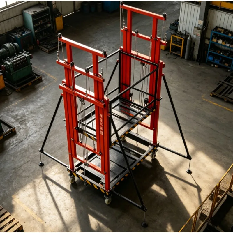 

China Hot Sale Electric Lifting Scaffolding Remote Control Small Mobile Lifting Platform Foldable Decoration Lift