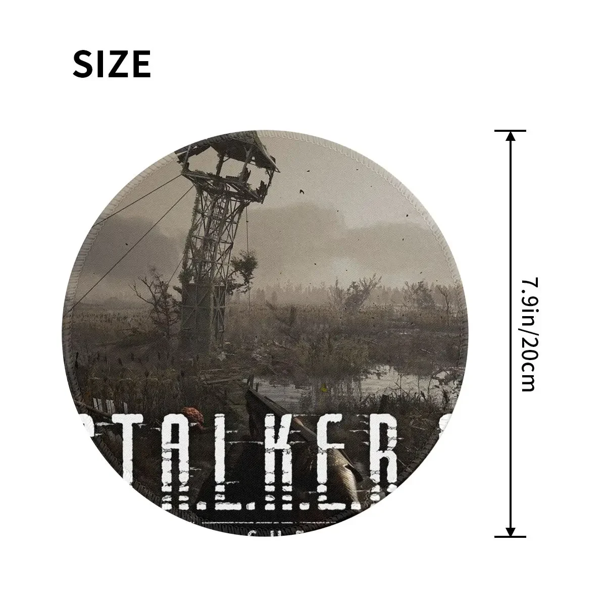 STALKER 2 Heart Of Chernobyl 2024 (3) Round Mouse Pad Computer Keyboard Mouse Mat Gaming Laptop Desk Mat Office Table Mats