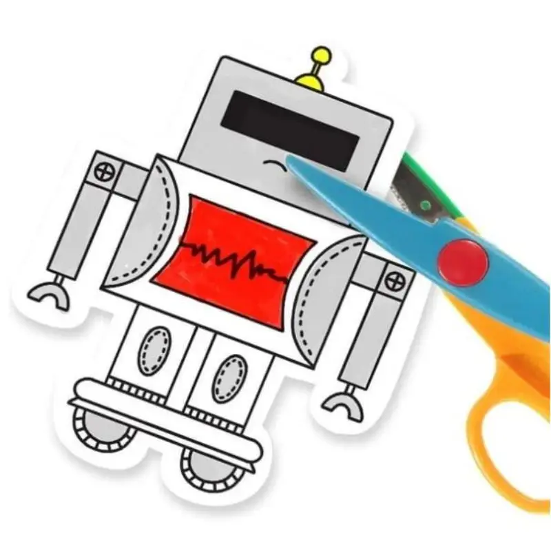 Children's Drawing Roll DIY Handmade Paper-cut Cartoon Color Filling Sticker Wall Paper Coloring Paper Roll Graffiti Scroll