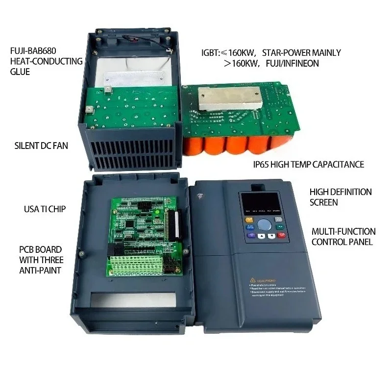High Performance 4kw 15kw Single 3 Phase 220v 380v 50 60Hz Constant Pressure Pump VFD Frequency Converter