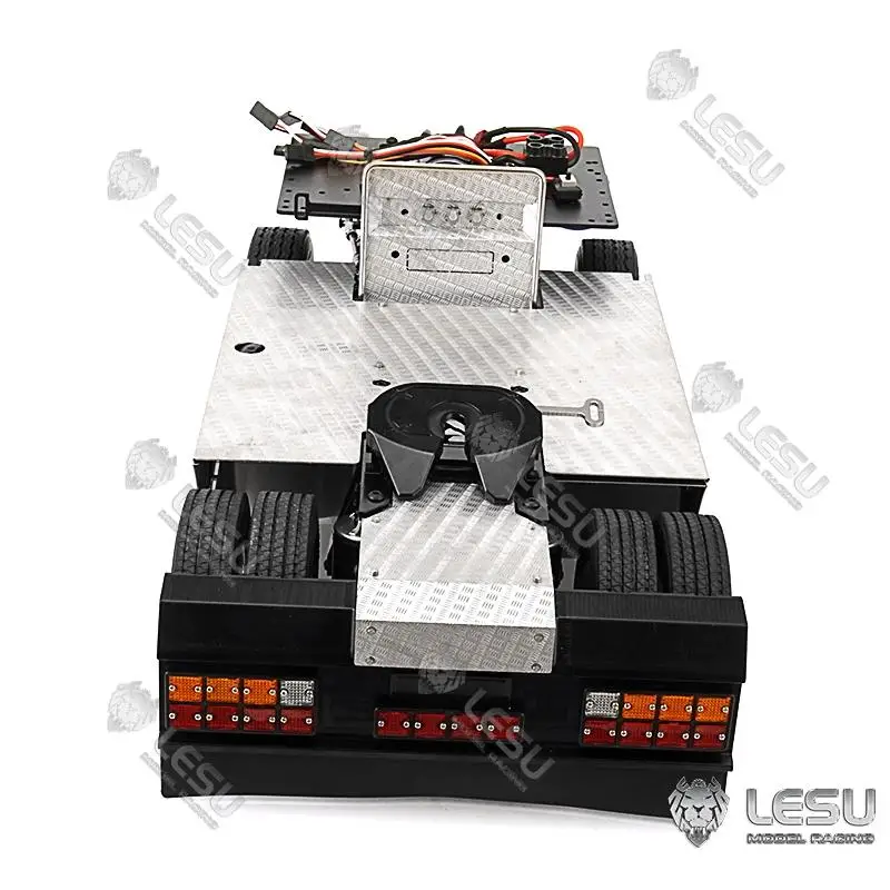 Chassi LESU RC1/14 caminhão brinquedo 4X4 trator quatro airbag suspensão grande viagem modelo de alta configuração