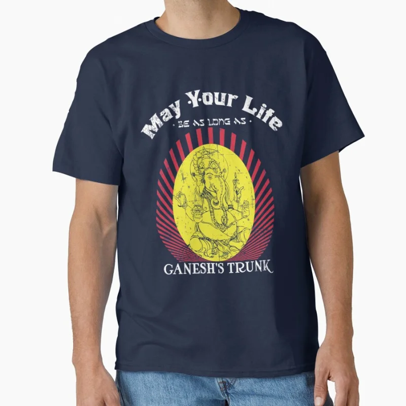 May Lord Ganesh Give You An Answer For Every Prayer Gift t shirt for man Large size Tops S-6XL 100% cotton Clothes