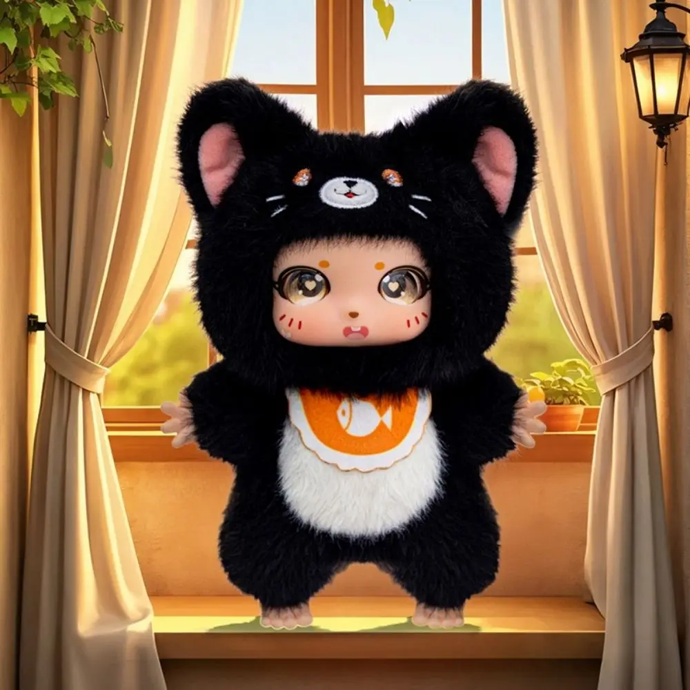 Helle farbige Plüschtier-Serie mit großen Augen, weiche Plüsch-Kuscheltiere, Schlüsselanhänger, umarmbares Design, VINYL-Vinyl-Figurenpuppen