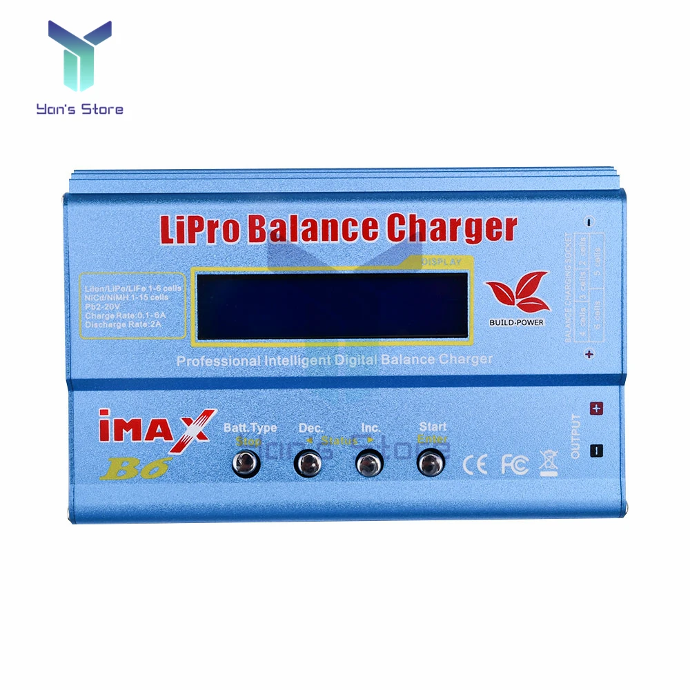 IMAX B6 Li-Ion แบตเตอรี่เครื่องชาร์จ RC Lipo NiMh NiCD แบตเตอรี่ Balancer ชาร์จ Discharger จอแสดงผล LCD