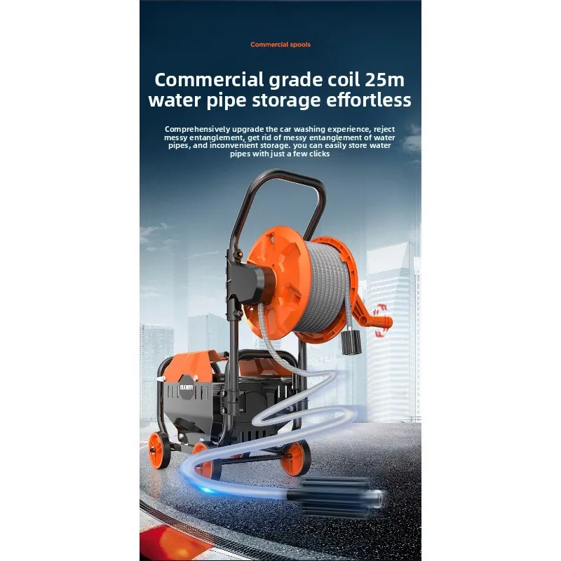 مسدس مياه قوي لغسالة السيارات بالضغط العالي بقوة 220 فولت للاستخدام المنزلي والتجاري