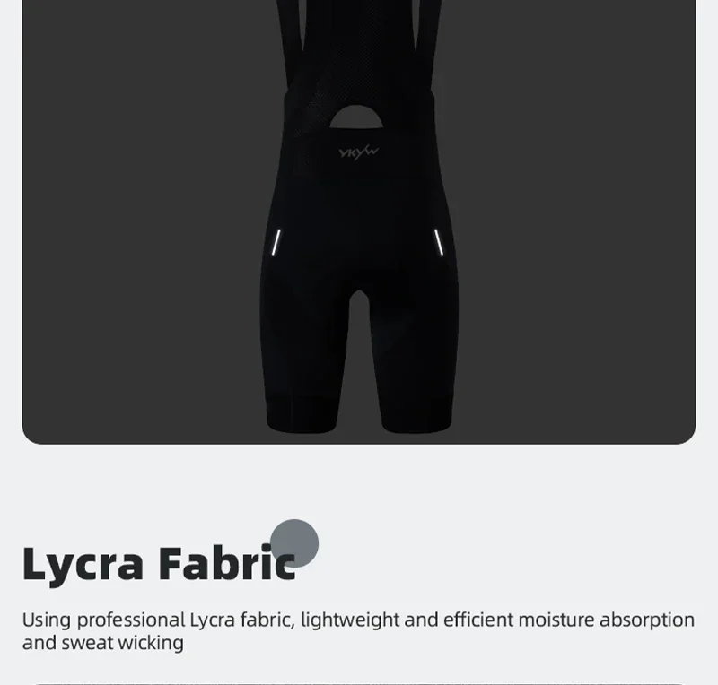 YKYWBIKE Herren Radsport-Trägerhose Italien Elastic Interface 7 Stunden Gepolsterte Profi-Fahrradhose Rennrad-Radlerhose – Detail 13