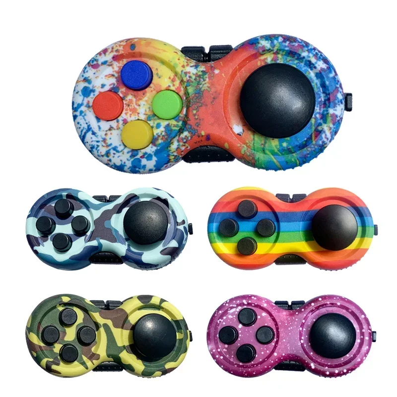 Hoge kwaliteit Fidget Game Controller Model met 8 Fidget Functies Game Focus Toy Cube om stress en angst te verlichten Gift