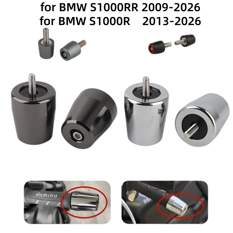 

Motorcycle handlebar plug stainless steel weighted anti-fall handlebar plug for BMW S 1000 S1000R S1000RR
