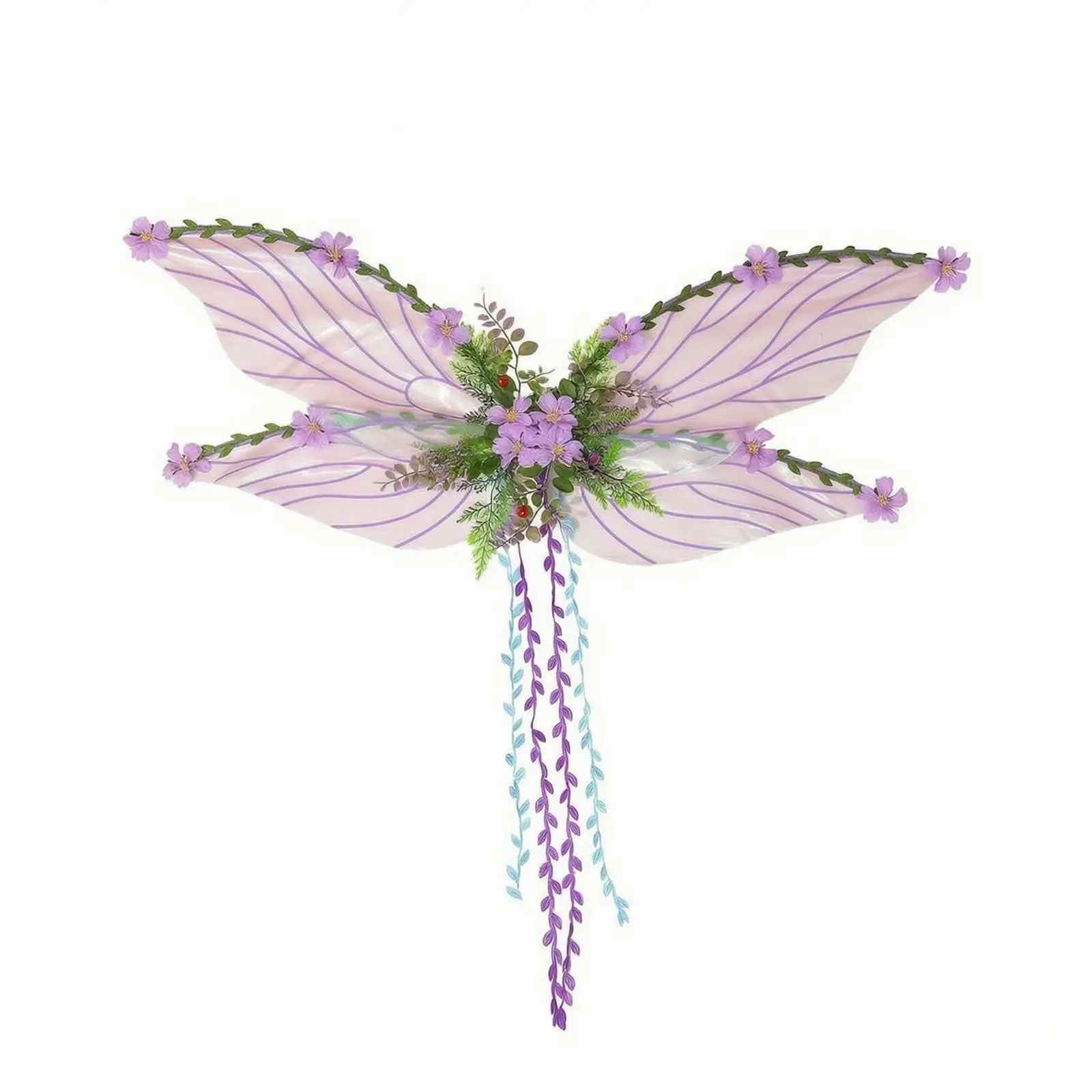Translucent Tulle Butterfly Wings for Halloween Festival Costume Prop Gift