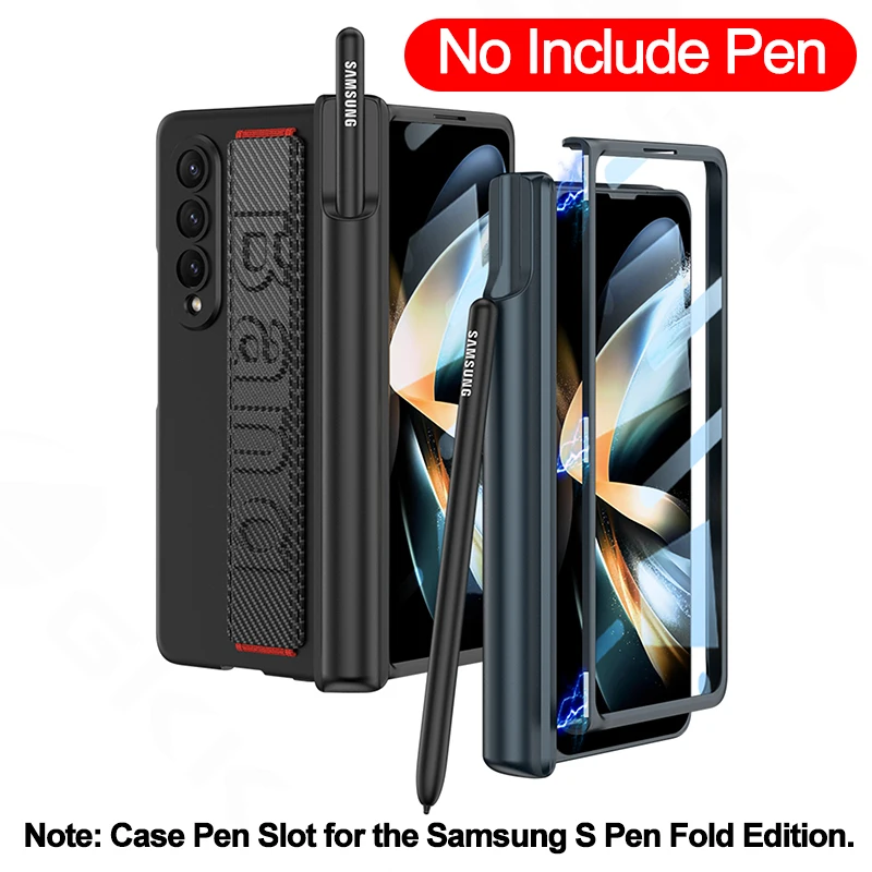 Magnetyczny zawias na nadgarstek do Samsung Galaxy Z Fold 4 Zewnętrzny ochraniacz ekranu Etui na długopis do Galaxy Z Fold 4 3 etui — zdjęcie produktu 5