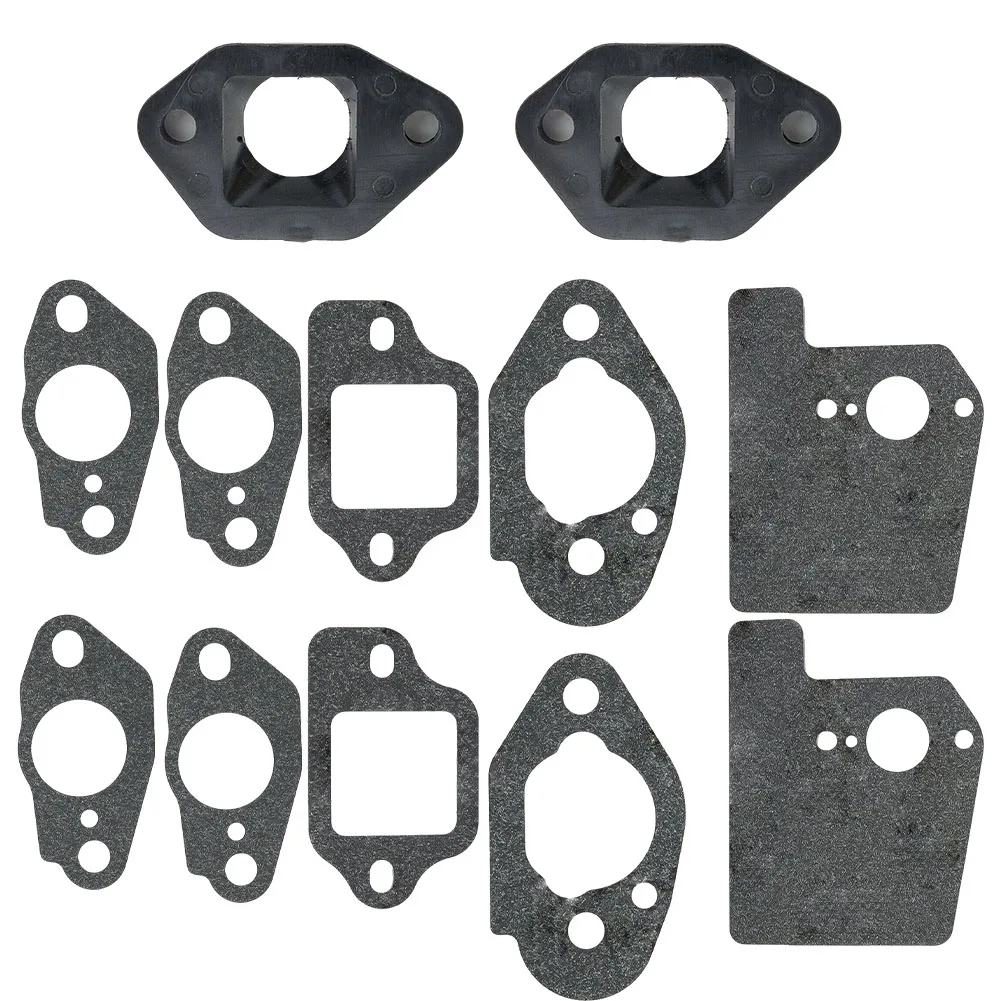 12Pcs GCV135 Carburetor Insulator Gasket For Honda GCV190 GSV190 GCV160A Engine Carburetor Insulator Gasket Repair Rebuild Kit