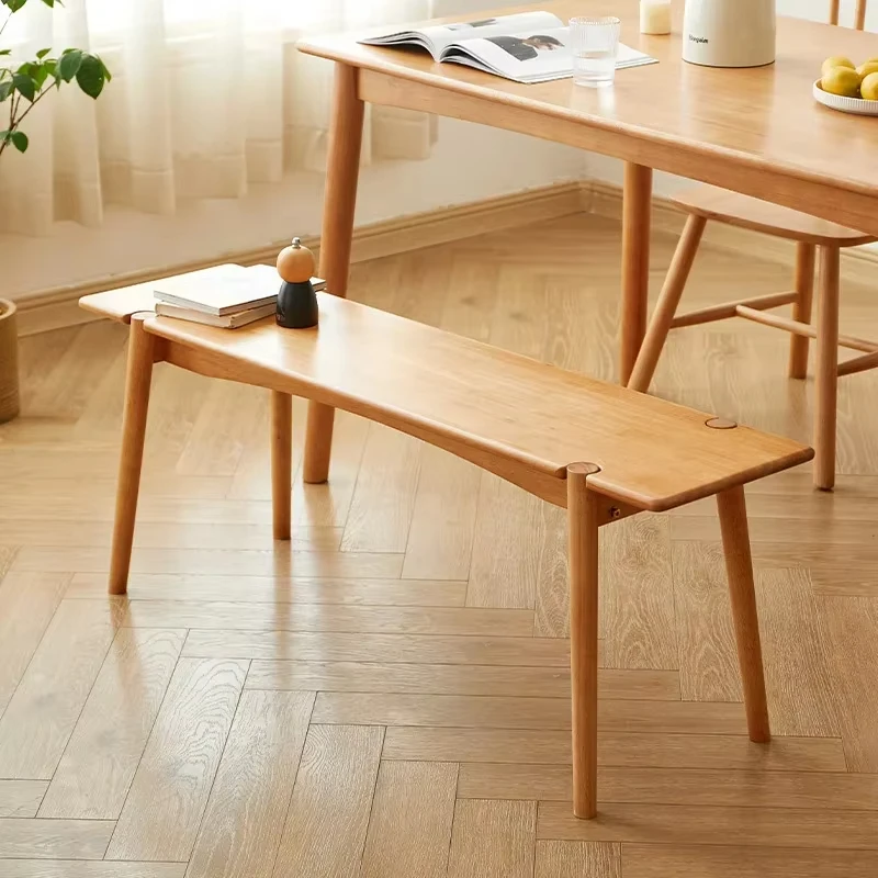 

Quality Solid Wood Bench Japanese Type Log Dining Stool Household Bedroom Bed Tail Stool Contracted Porch Long Change Shoe Stool