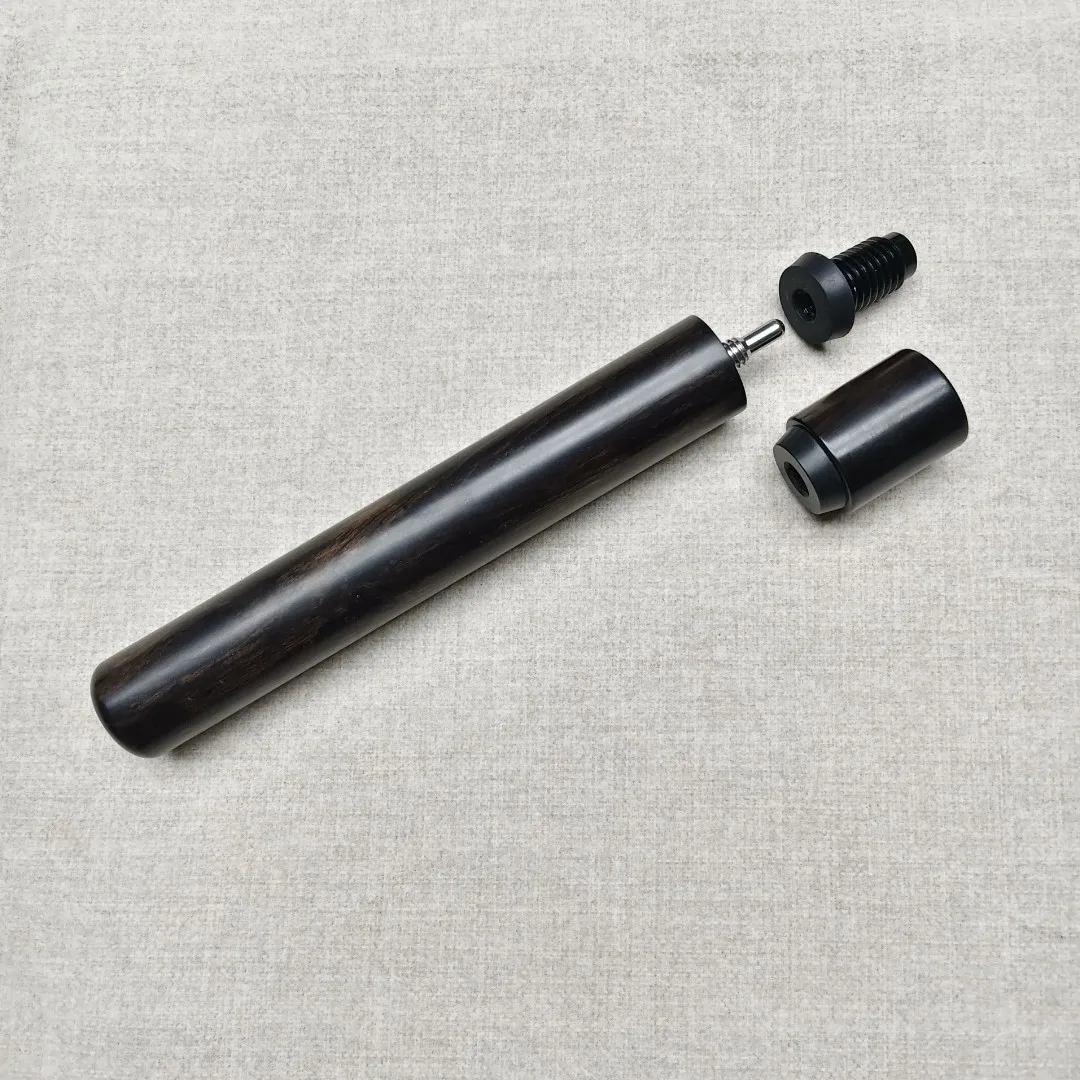 Wood Extension With Bumper +Protector Cap For Cuetec Pool Cue Thread 3/8-14 Hand-made Customized Billiards Parts Length:20cm