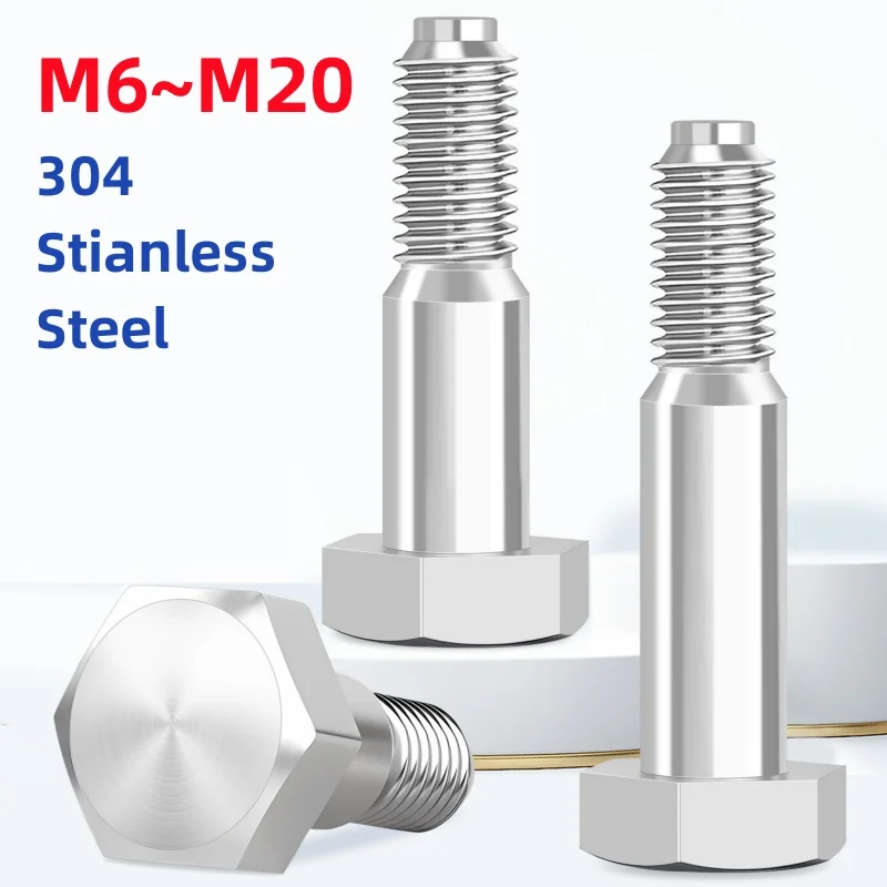 M6 M8 M10 M12 M14 M16 M24 304 Stianless Steel Hex Head Roller Shoulder Screws Bearing Bolts Plug Stuff Screw