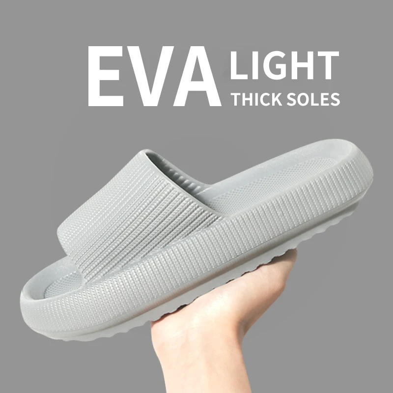 Stap Op Het Gevoel Van Shit Slippers Zomerkleding Antislipschoenen Met Zachte Zolen Eva Simple Heren Slippers