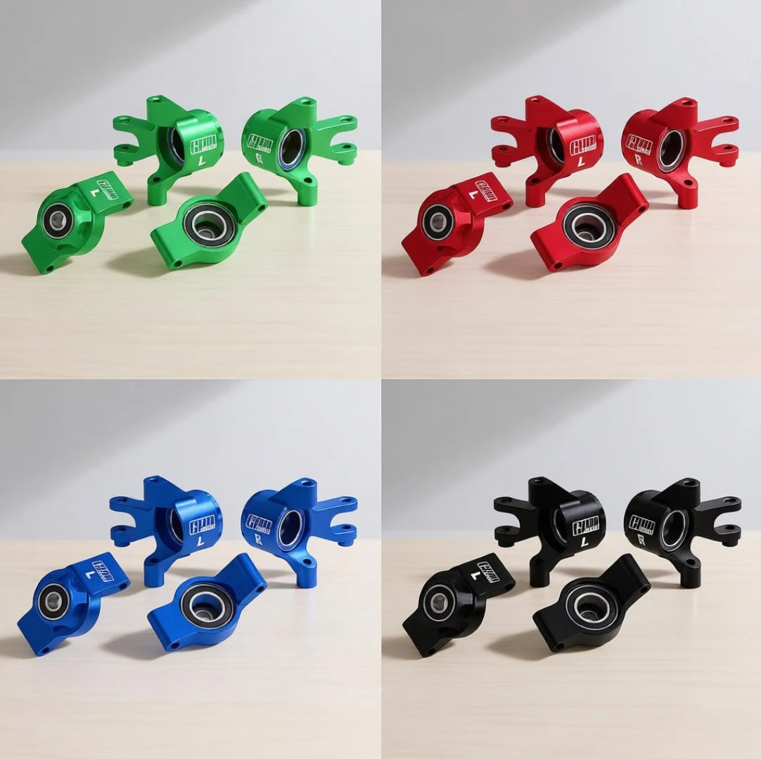 

GPM Aluminum 7075 Front Steering Cup + Rear Cup with Larger Bearings for TRAXXAS Mini Small X XRT Dead Mouse Slash 10736 10752