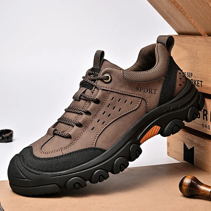 

Men's Hiking Shoes Autumn Outdoor Walking Sneakers Plus Size 46 Non-slip Climbing Trekking Shoes Man Work Shoes tenis masculino