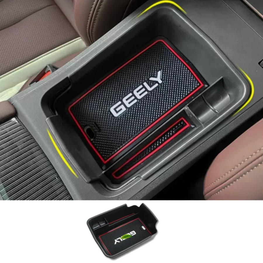 For Geely Monjaro Kx11 Manjaro 2023 Armrest Storage Box Cover Car Center Console Interior Styling Decoration Accessories