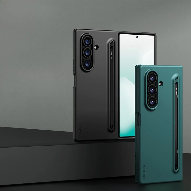 

Phone Case for Samsung Galaxy Z Fold 7 with S Pen Holder Kickstand Hinge Protection Slim Fit Protective Cover