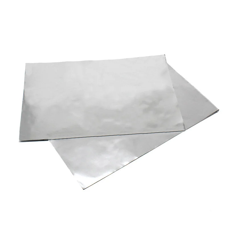100Pcs 300mm x 200mm Thin Aluminum Paper DIY Handmade Model Material Rust Proof Wrapped Aluminum Sheet Thickness 0.02mm