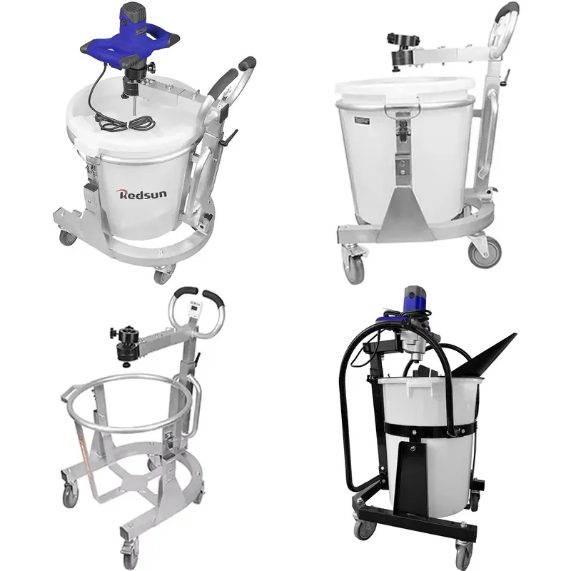 2026 CE XH 20.5 GAL (80L) Steel Concrete Mixer Bucket 220 Lbs (100kg) Mix Load Manual Operation Motor Powered Portable