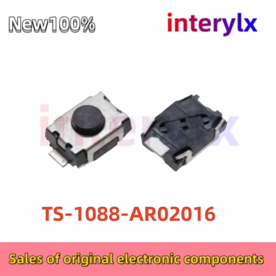 10-100Pcs/Lot Original TS-1088-AR02016 tactile switch 4*3*2mm vertical miniature two-legged turtle button