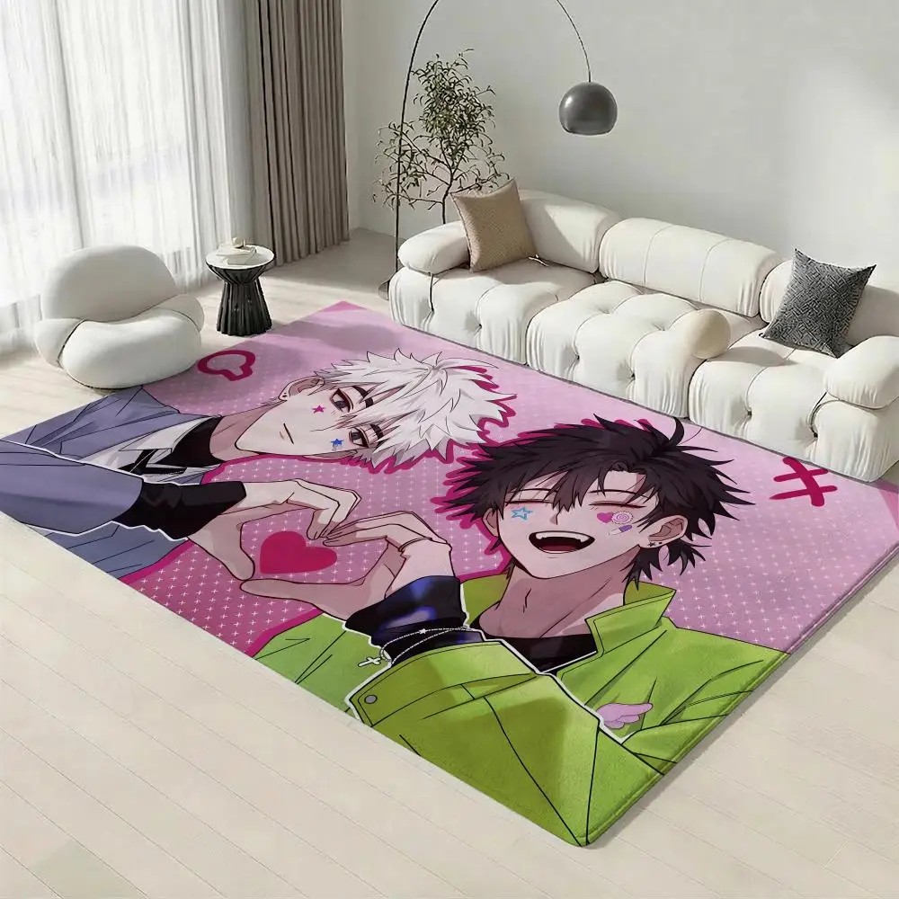 Popular Anime L-Link ClickS Floor Mat Eco-Friendly Flannel Doormat Non-Slip Odorless Soft Short Plush Indoor Floor Rug