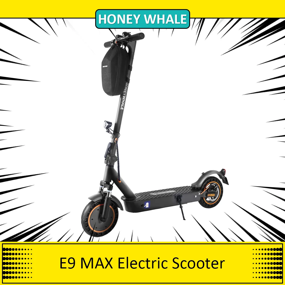 HONEY WHALE E9 MAX Electric Scooter, 500W Motor, 36V 10Ah Battery, 10