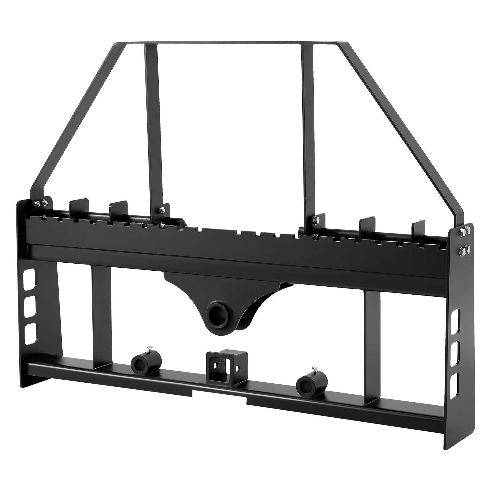 SucceBuy Cadre de fourche à palettes pour mini-chargeuse 4000 lbs, 45 pouces, avec attache de 2 pouces pour tracteurs et chargeuses