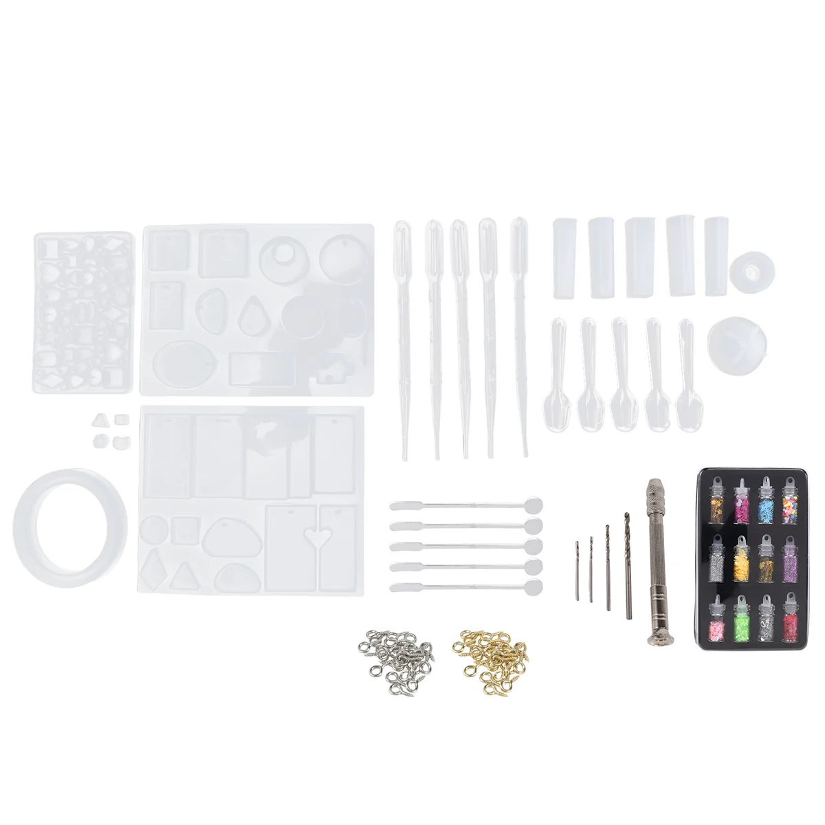 

ABP-148 Pieces Resin Jewelry Making Starter Kit, Silicone Casting Mold for Beginners with Molds, Resin Kits and Tools Set
