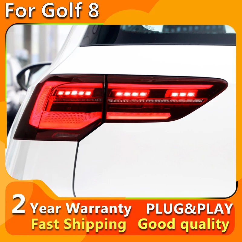 Tail Lamp For Golf 8 MK8 2021 2022 Taillights LED DRL Running lights Fog lights angel eyes Rear parking lights