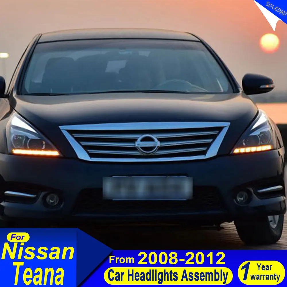 

Car headlights for Nissan Teana Headlights 2008-2012 Altima LED Headlight DRL Hid Option Head Lamp Angel Eye Beam Accessories