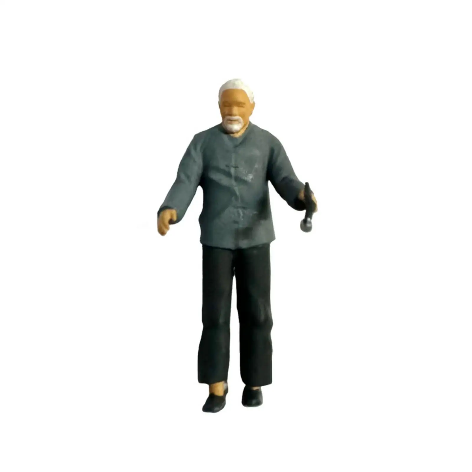 Miniature Figurine Man Resin Model Standing Pose for Diorama Tabletop Display Shelf Art