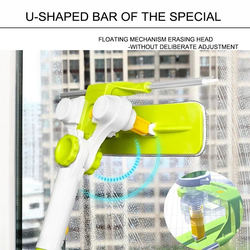 Hot Upgraded Telescopic High-rise Window Cleaning Glass Cleaner Brush For Washing Window Dust Brush Clean Windows