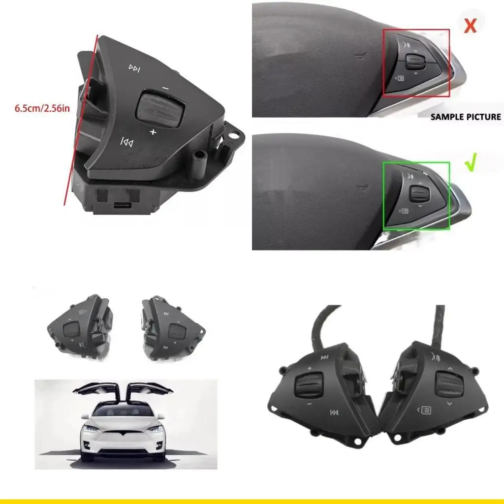 

SZCH High Sensitivity Voice Command Switch Efficient Voice Command Steering Wheel Switch 101324200 101324200F for Vehicles